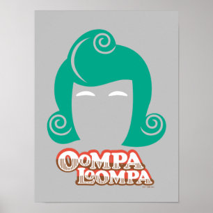 Poster Gráfico do Cabelo Oompa Loompa