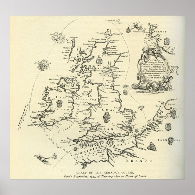 Poster Gráfico do curso da Armada Espanhola (Frente)