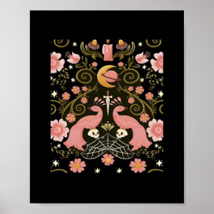 Poster Gráfico do Jardim Meia-Noite de Whimsigoth