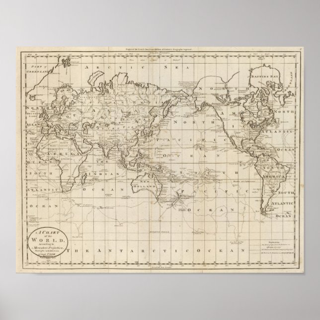 Póster Gráfico do Mundo (Frente)