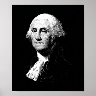 Poster Gráfico do presidente George Washington