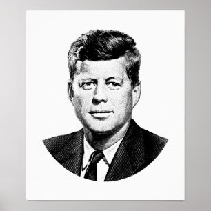 Poster Gráfico do presidente John F. Kennedy