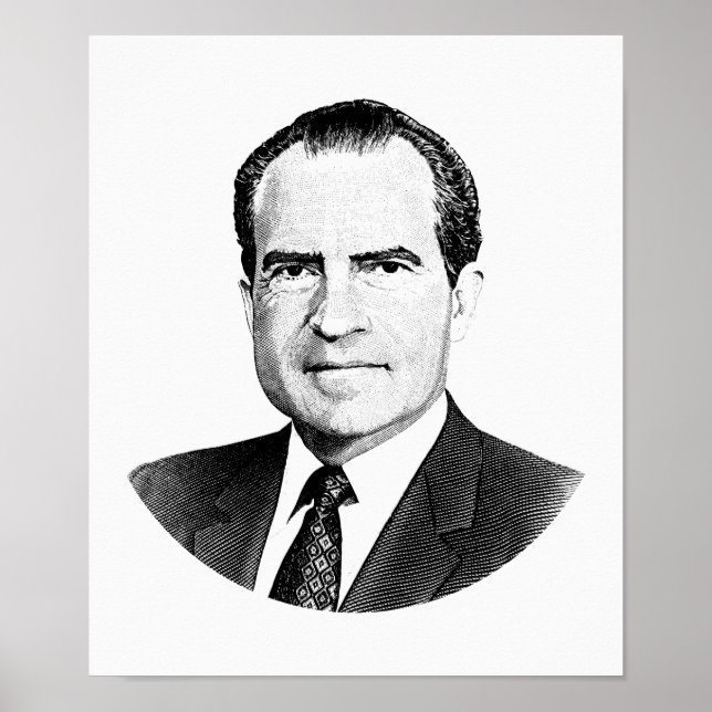 Poster Gráfico do Presidente Richard Nixon (Frente)