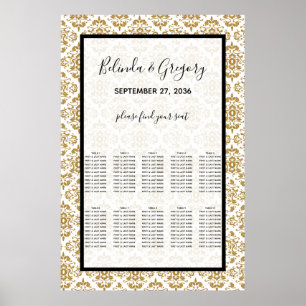 Poster Gráfico Dourado Elegante