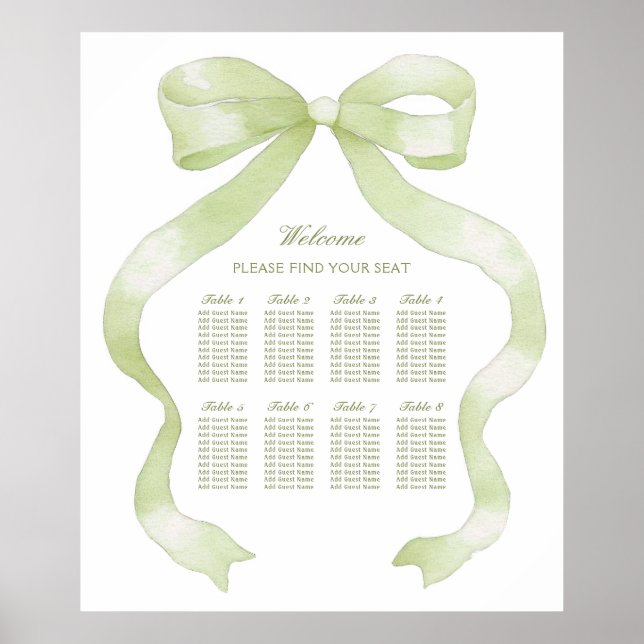 Poster Gráfico Elegante de Arco Verde (Frente)
