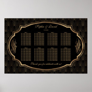 Poster Gráfico encantador de Excelente Roaring 20s Gatsb