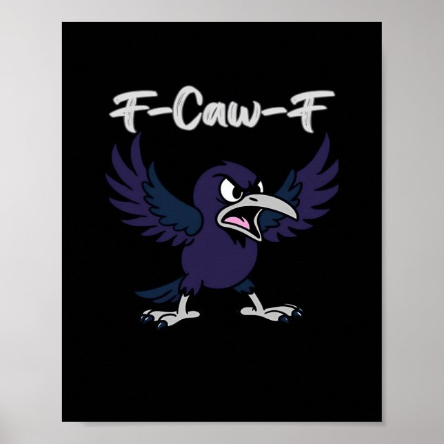 Poster Gráfico Estético F-Caw-F (Frente)