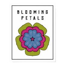Gráfico Floral Pétalas em Flor