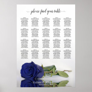 Poster Gráfico marinho Azul Rosa 20 Mesa