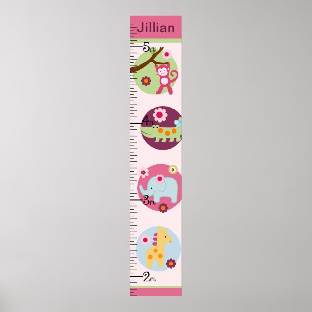 Poster Gráfico Personalizado de Crescimento da Selva de L (Frente)