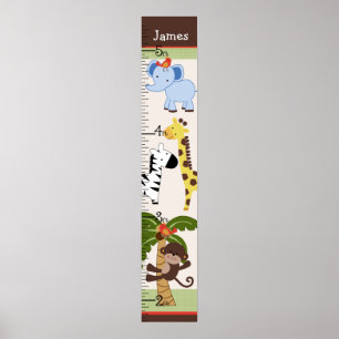 Poster Gráfico Personalizado de Crescimento de Animais S