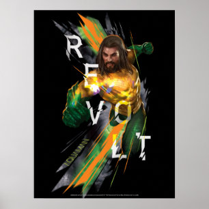 Poster Gráfico Refracted da "revolta" de Aquaman  
