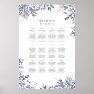 Poster Gráfico Rustic Summer Wedding Seating