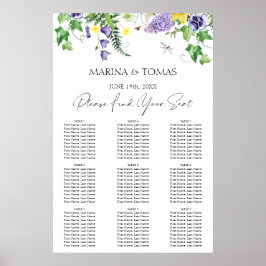 Poster Gráfico Rustic Wildflower Wedding