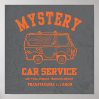 Gráfico Scooby-Doo "Mystery Car Service"