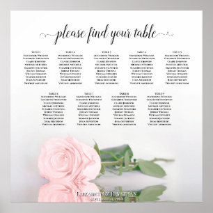 Poster Gráfico Sentado de Casamento de Casamento de Mesa