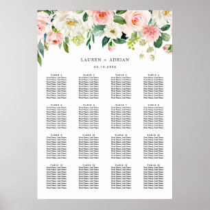 Poster Gráfico Sentado de Casamento de Sangue Rosa-Blush