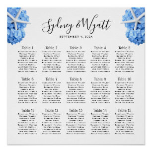 Póster Gráfico Sentado de Recepção de Casamento de Jardim