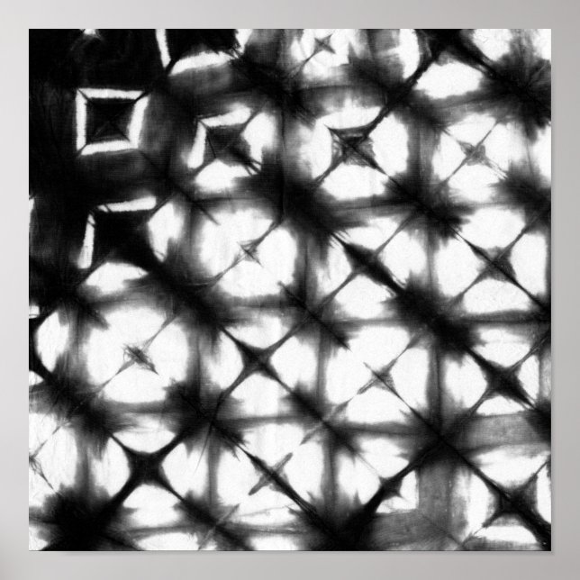 Póster Gráfico Shibori I (Frente)