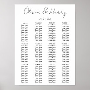 Poster Gráfico Simples de Casamento Moderno Elegante