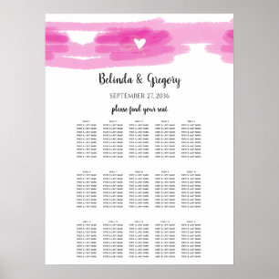 Poster Gráfico Simples de Traços de Pintura e Casamento