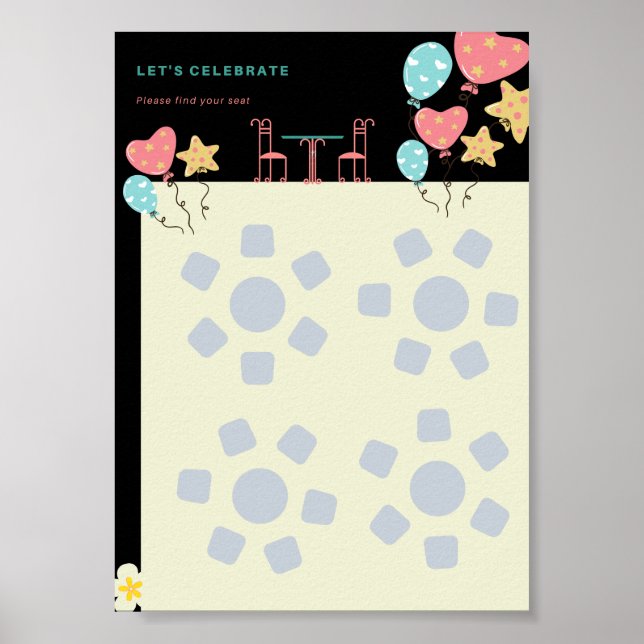Poster Gráficos de assentos (Frente)