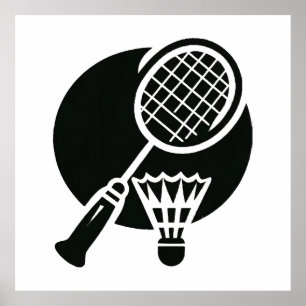 Poster Gráficos de Badminton