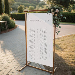 Poster Gráficos de Casamento Alfabético Encontre seu as