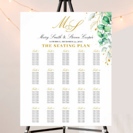 Poster Gráficos de Casamento de Casamentos Eucalyptus Gil
