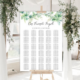 Poster Gráficos de Mesa Eucalyptus Garden Wedding 30