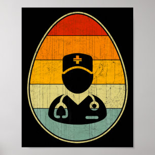 Poster Gráficos de Ovos de Páscoa Retrô Dia de Páscoa Div