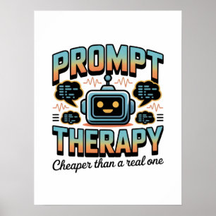 Poster Gráficos de Terapia de IA – Design de Engenharia d