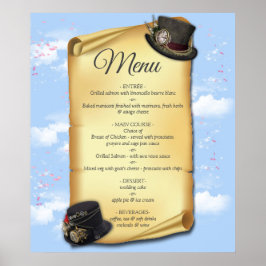 Poster Gráficos Steampunk sobre a Ilusão do Tempo