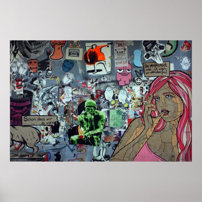 Poster Grafite, Berlim, Alemanha (Frente)