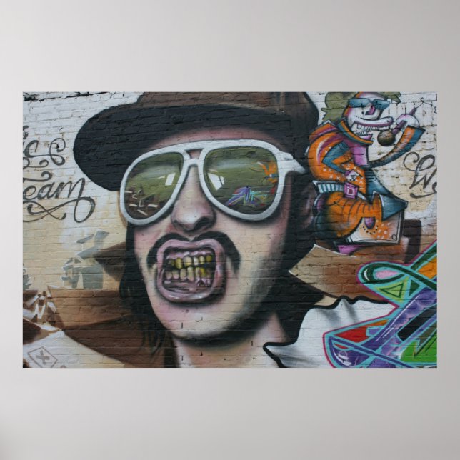 Póster Grafite, Berlim, Alemanha (Frente)