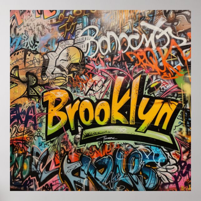 Poster Grafite Brooklyn (Frente)