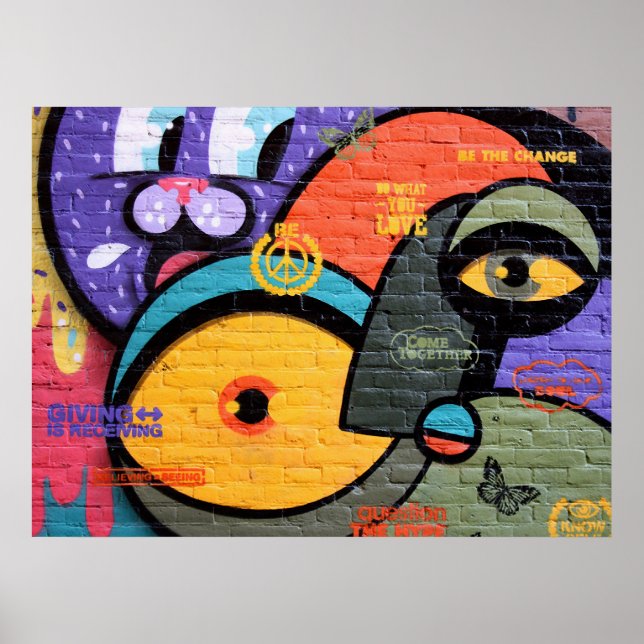 Póster Grafite de Amesterdã (Frente)