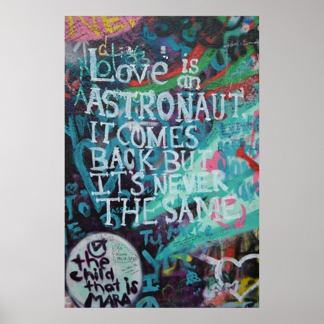 Póster Grafite de Praga (Frente)