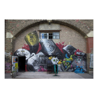 Póster Grafite De Stadtbahnbogen, Wien Österreich