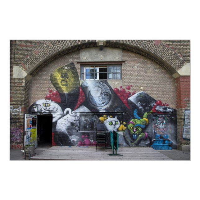Póster Grafite De Stadtbahnbogen, Wien Österreich (Frente)