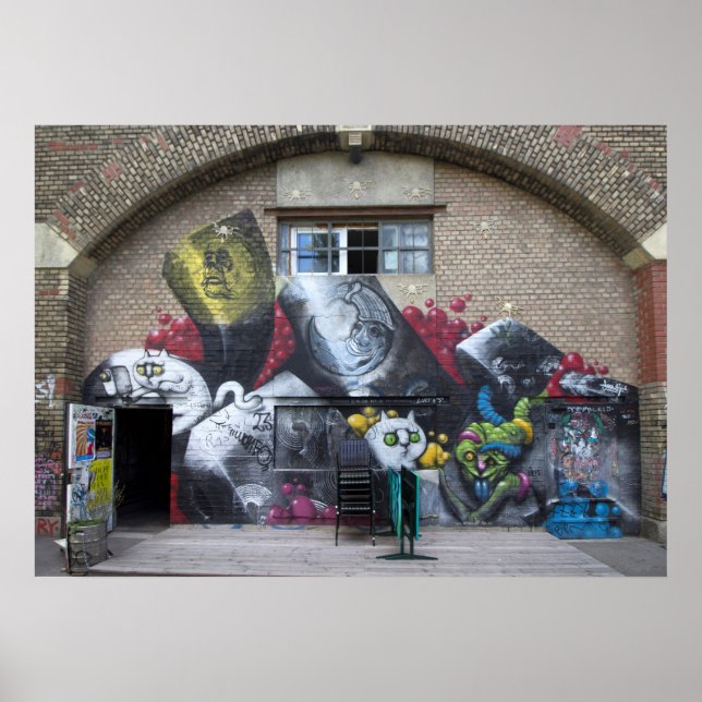 Poster Grafite De Stadtbahnbogen, Wien Österreich (Frente)