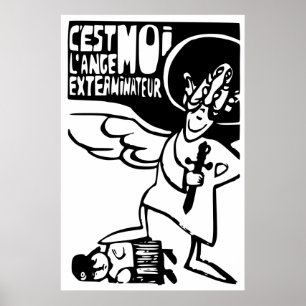 Póster Grafite Estudante Paris 1968 - Exterminação de Ang