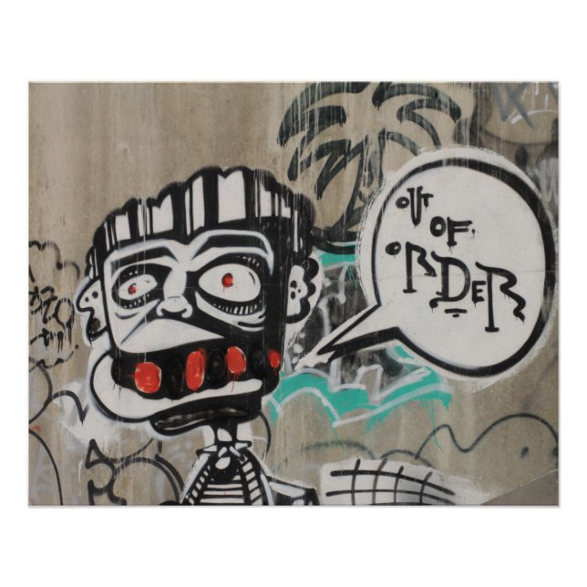 Póster Grafite Fora De Ordem (Frente)