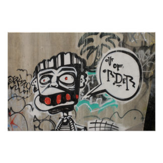 Póster Grafite Fora De Ordem