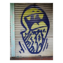 Grafite fotografado em Shinjuku, Japão