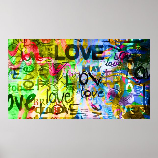 Poster Grafite Love (Frente)