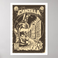 Grafiteira CANZILLA - Retro SciFi monstro banda