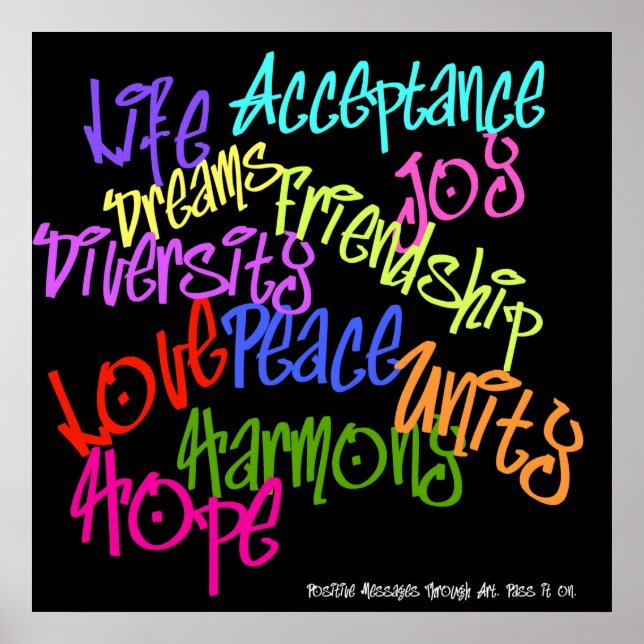 Póster GrafitePositivo (Frente)