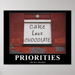 Póster Grafites 16x20 inspirador do chocolate do amor do