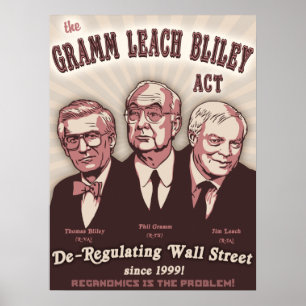 Póster Gramm Leach Bliley Act